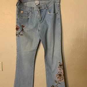 Z Cavaracci low cut  Beaded jeans size 11 / vintage